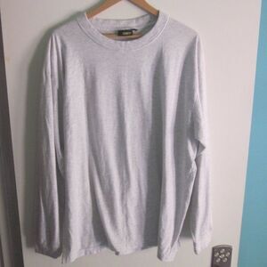 Blaklader Mens Light Gray Cotton Long Sleeve Work Tee Size XXL 52" Chest